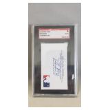 (1) Autographed Graded Business Card 'Bud Selig'