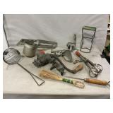 Lot Of Vintage Kitchen Utensils