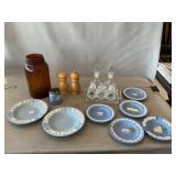 Lot With Wedgwood, Czech Art Deco Crystal