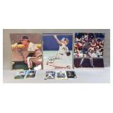 (3) Autographed 8'ï¿½10' Baseball Photographs & (5)