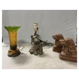 Scottie Dog Lamp Base, Cocker Spaniel Bookends,