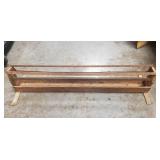 Vintage Wooden Chicken Feeder (43" Long)