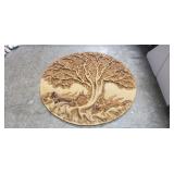 Burlap Wall Art (36" Diameter)