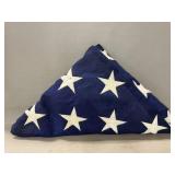 U.S. Flag In Ceremonial Triangular Fold