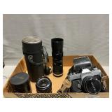 Canon 35mm Camera, Lens, Vivitar Zoom