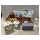 Wedgwood Bank, Paperweight, Plastic Dollhouse
