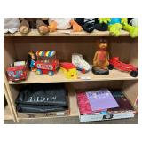 Shelf Lot With Mickey Mouse Corn Popper, Dog