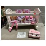 American Girl Bitty Baby, Cradle, B.O. Piano