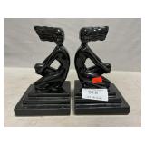 Ceramic Art Deco-Style Bookends
