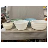 Pottery, Anchor Hocking Mixing Bowls, Fire King