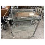 Glass Shelf Cart