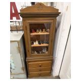 Vtg Miniature Cabinet & Doll Shoes