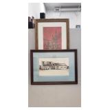 (2) Framed Prints (19"ï¿½13.5" & 14"ï¿½26")