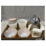 Vintage Juice King Juicer, Fire King LusterSoub