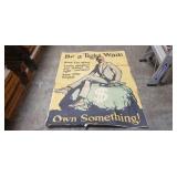 (1) Vintage Advertising Poster (36"ï¿½48")