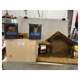 Box Lot With Crï¿½che, Nativity Figures