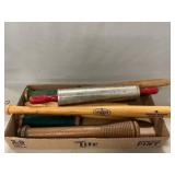 Rolling Pins, Spools, Mini Baseball Bat