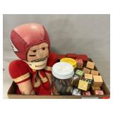 Kansas City Chiefs Hand Puppet, Marbles, Wooden