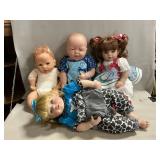(4) Life-Like Collector Dolls