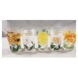 (5) Vintage Peanut Butter Glasses
