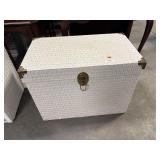 Wicker Blanket Chest