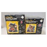 (2) Halloween "Spooky Hollow" Lighted Buildings