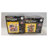 (2) Halloween "Spooky Hollow" Lighted Buildings