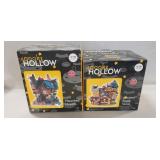 (2) Halloween "Spooky Hollow" Lighted Buildings