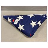 American Flag In Ceremonial Triangular Fold