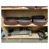 Shelf Lot Of Sanding Belts