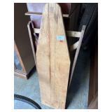 Vtg Wooden Ironing Board
