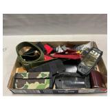 Lot Of Pouches, Strap, Flask, Sheath, Rubber