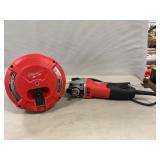 Milwaukee 4 1/2ï¿½ Grinder, & 25ï¿½ Trap Snake