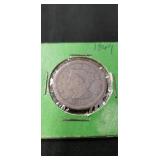 (1) U.S. 1849 Coronet Head Large One Cent Coin