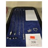 Tray Of Assorted Sterling Silver/925 Jewelry