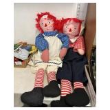 40" Raggedy Ann & Andy Cloth Dolls