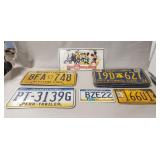 (11) Assorted PA. License Plates & (1) Walt