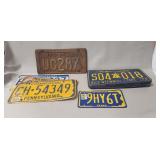 (12) Assorted PA. License Plates