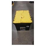 (1) Plastic Storage Container w/ Flip-Top Lid