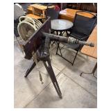 Vtg Tripod with Cast Pieces Stamped Ward