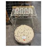 Vintage Metal Stool, Plant Stand