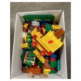 Box Lot Of Lego Duplo Blox