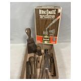 Lot Of Chisels, Hammer Heads, Assorted Vintage
