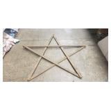 Wooden Star (45"ï¿½44")