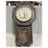Vintage Regulator-Style Wall Clock Case, Face,