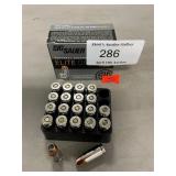 (20) Rounds Of Sig Sauer 9mm Luger Ammo