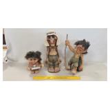 (3) Vintage "NyForm Souvenir" Figurines (Made In