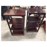 Matching Side Tables w/ Shelves