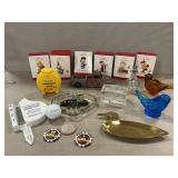 Peanuts Ornaments, Advertising, Glass Birds,