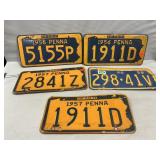 1950ï¿½s PA License Plates